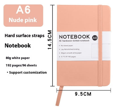 A5 Office Hand Skin Feeling Pu Leather Strap Diary