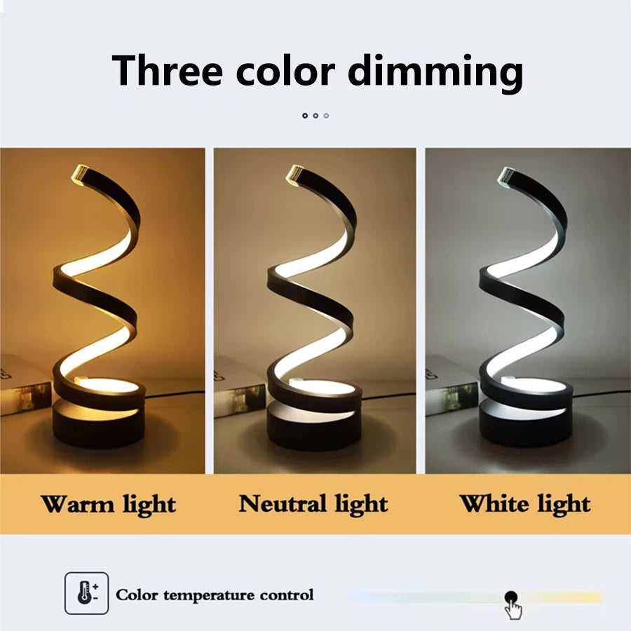 Creative Spiral LED Table Lamp