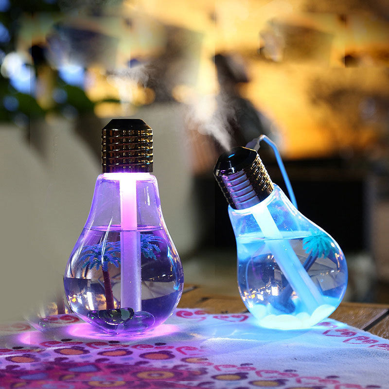 Colorful Light Bulb Humidifier Diffuser