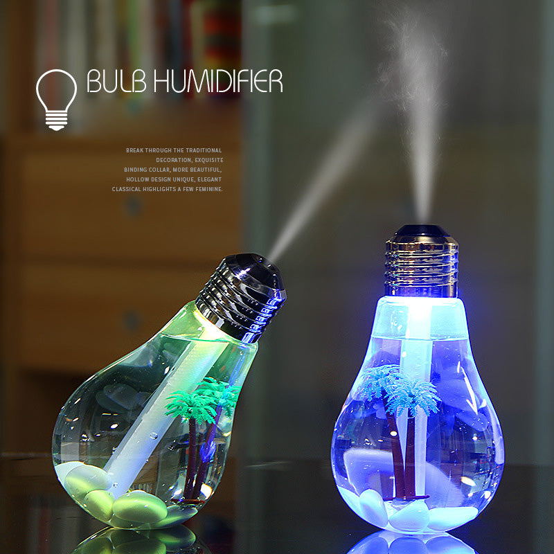 Colorful Light Bulb Humidifier Diffuser