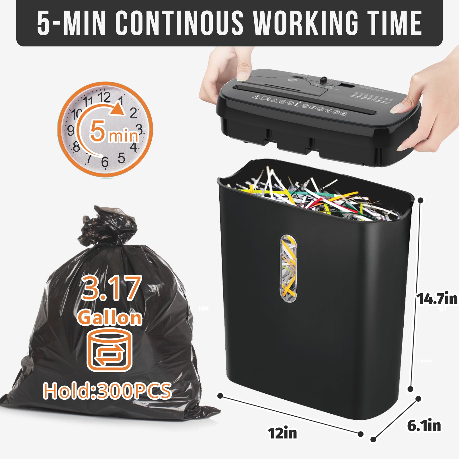 10-Sheet Paper Shredder P-2 Security