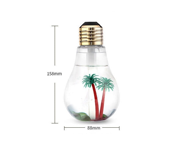 Colorful Light Bulb Humidifier Diffuser