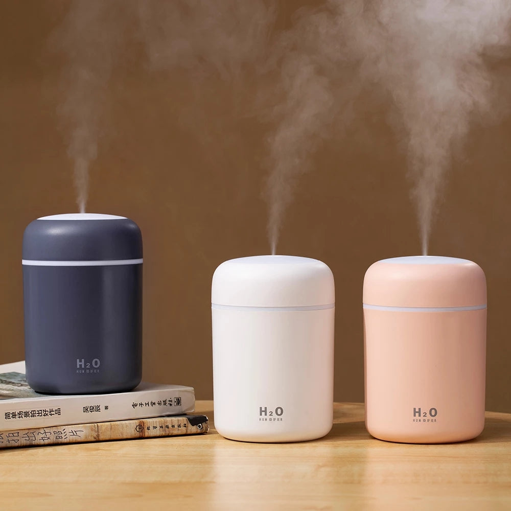 Portable Air Humidifier Mist Sprayer with Colorful Night Light