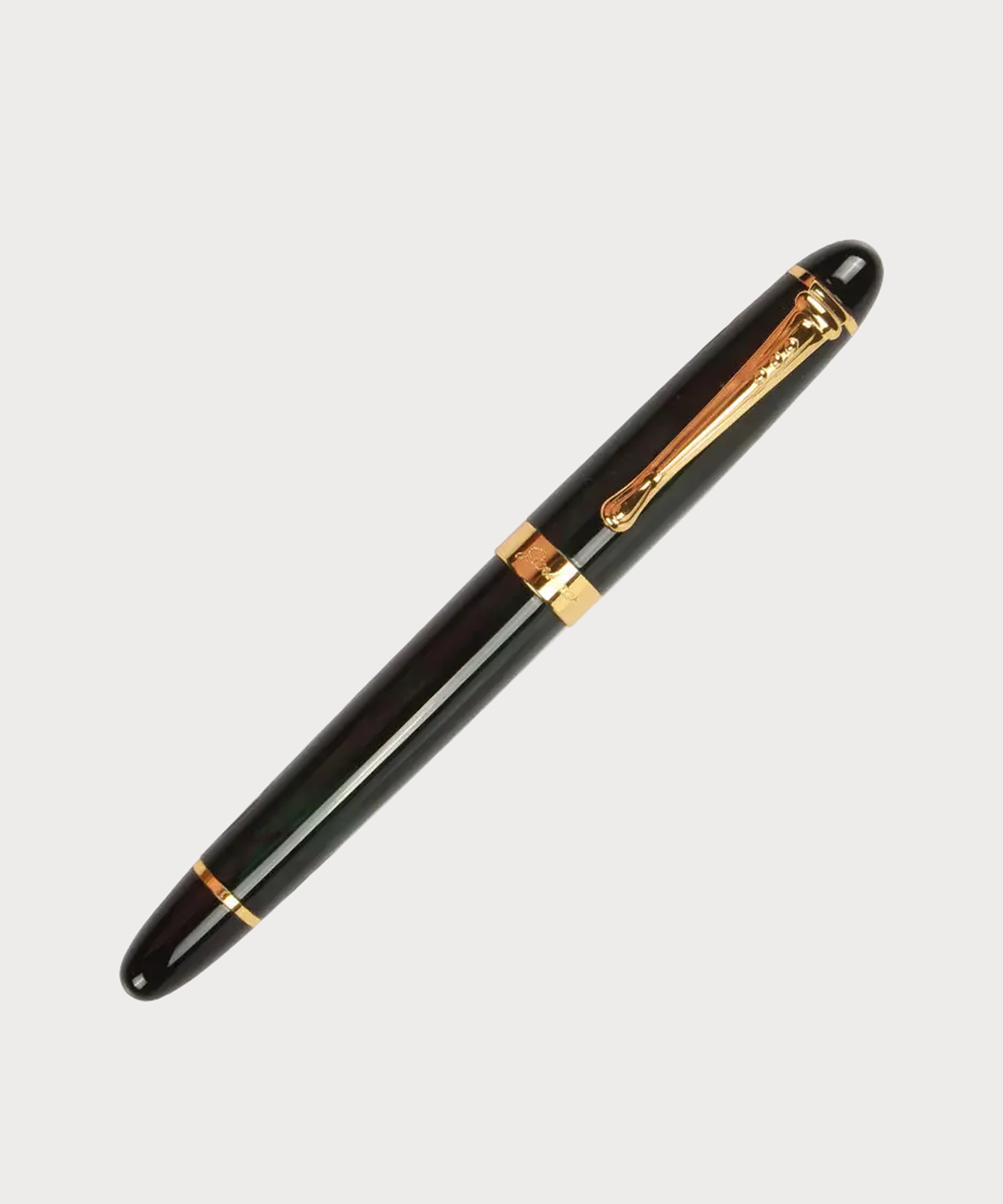 Metal Water-Based Ballpoint Pen and Marble Fountain Pen